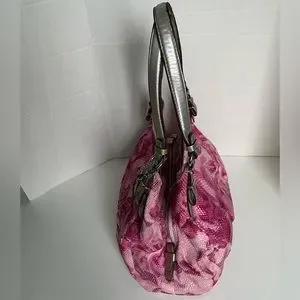 美品 Coach Maggie Madison Pink Floral Hobo Coach Madison Floral Embroidered 'Maggie' Shoulder Handbag